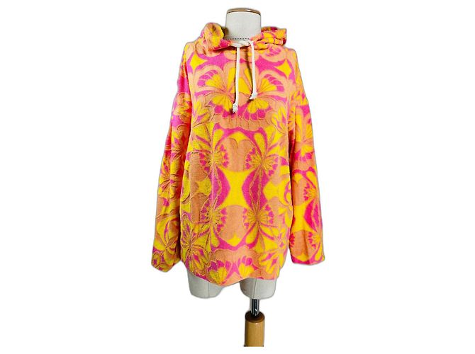 Sudadera oversize con capucha Sandro Fleurs vert Multicolor 