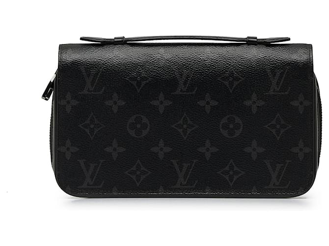 Louis Vuitton Black Monogram Eclipse Zippy XL Wallet Cloth  ref.1081787