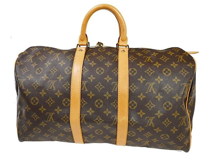 Louis Vuitton Keepall 45 Toile Marron  ref.1081904