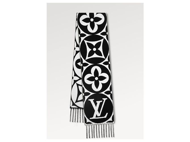 Louis Vuitton Lv Schal-Medaillon neu Schwarz