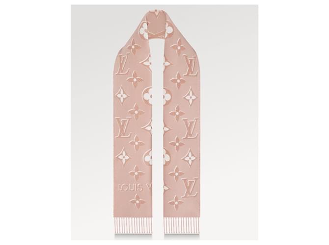 Louis Vuitton LV Essential Shine Wool scarf Pink  ref.1081976