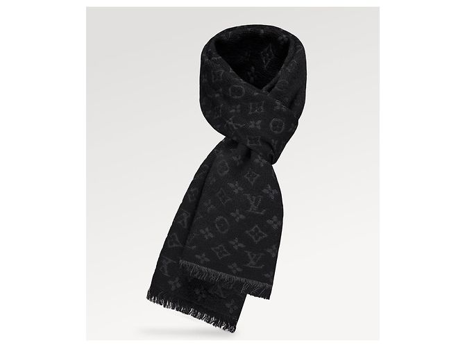Louis Vuitton LV Monogram scarf black