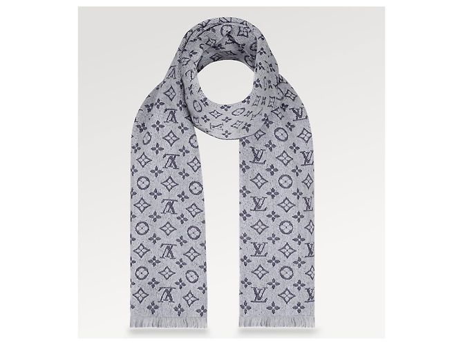 Louis Vuitton LV Monogram scarf grey