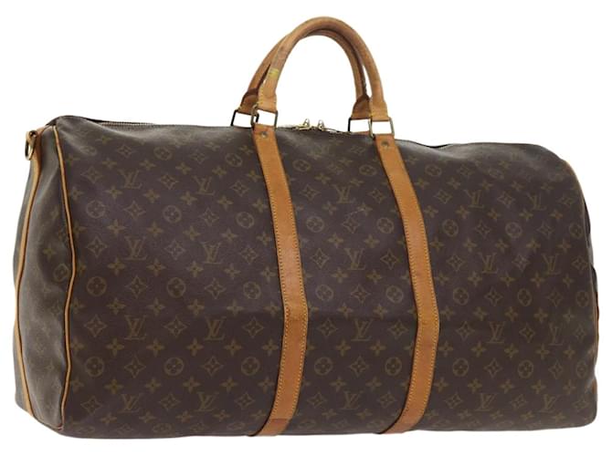 Louis Vuitton Keepall 60 Brown Cloth  ref.1082048