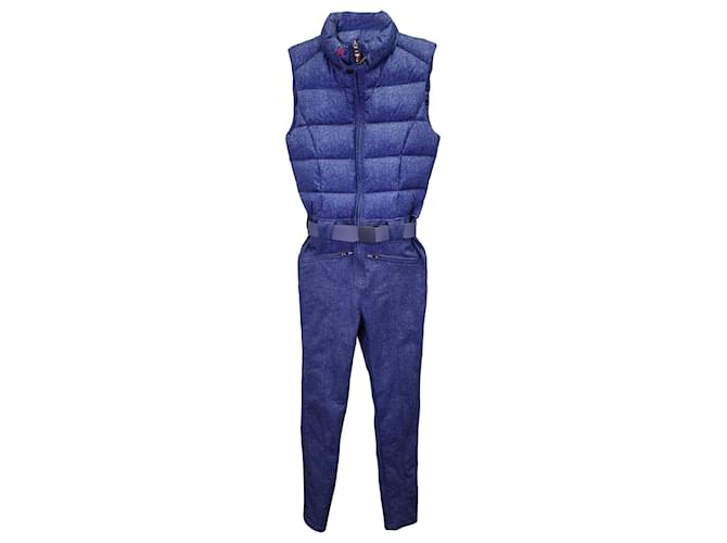 Autre Marque Perfect Moment Puffer Jacket Jumpsuit in Blue Polyester  ref.1082081