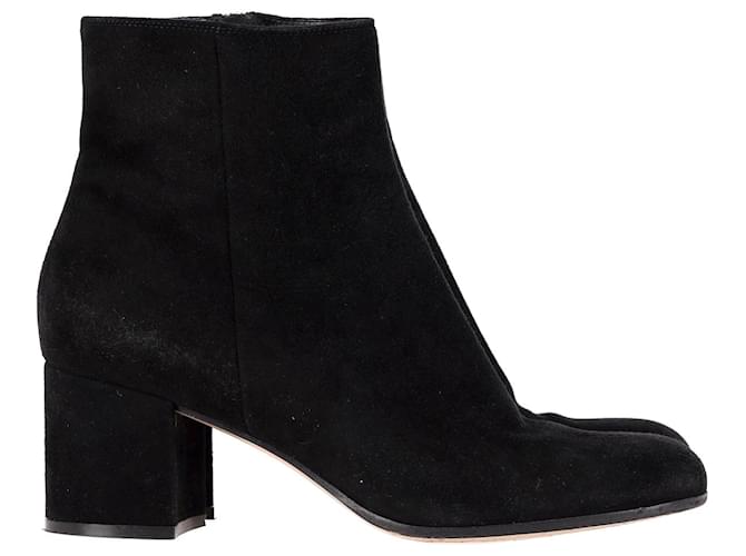 Gianvito Rossi Joelle Ankle Boots in Black Suede  ref.1082082