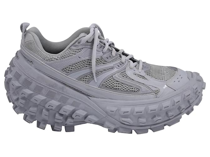 Balenciaga Bouncer Sneakers in Grey Polyurethane Plastic  ref.1082087