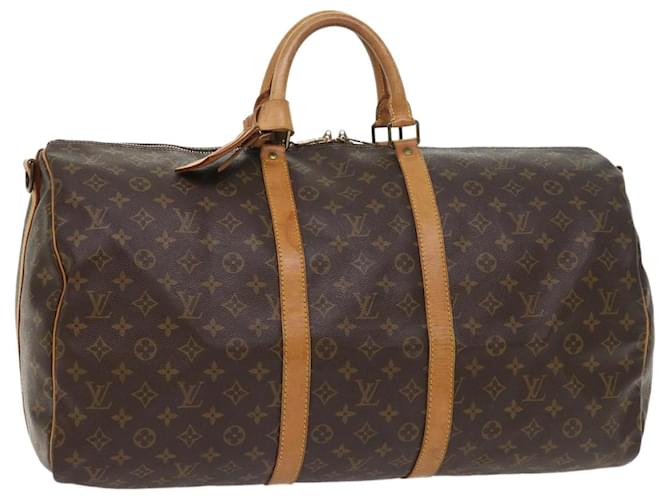 Louis Vuitton Keepall 55 Brown Cloth  ref.1082188