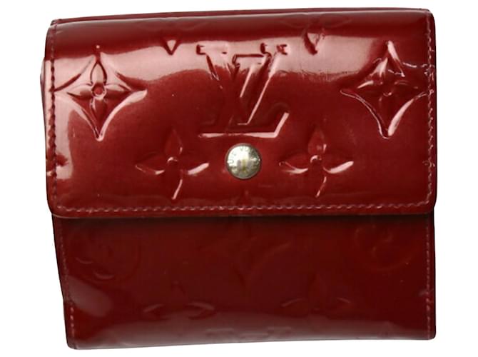 Louis Vuitton Portefeuille Elise Red Patent leather  ref.1082195