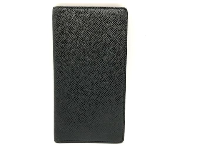 Louis Vuitton Porte carte credit bifold Black Leather  ref.1082373