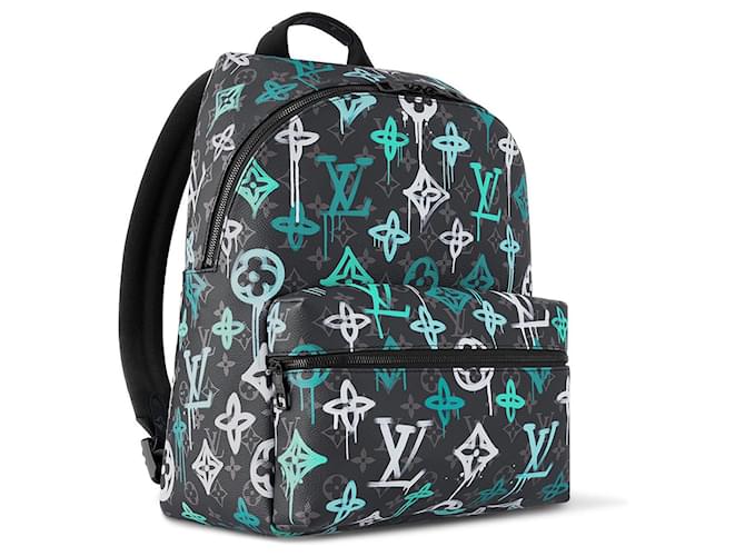 Louis Vuitton LV Discovery Backpack Graffiti Grey Cloth  ref.1082432