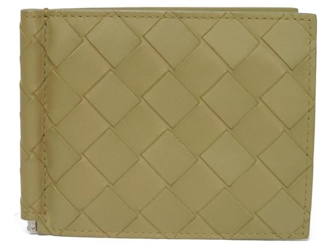 Bottega Veneta Intrecciato Khaki Leather  ref.1082600