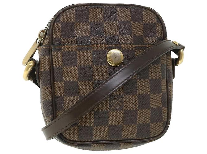 Bolsa de ombro elevatória LOUIS VUITTON Damier Ebene N60009 LV Auth ar10389b