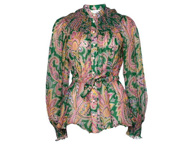 Autre Marque Zimmermann, blusa estampada paisley Multicor