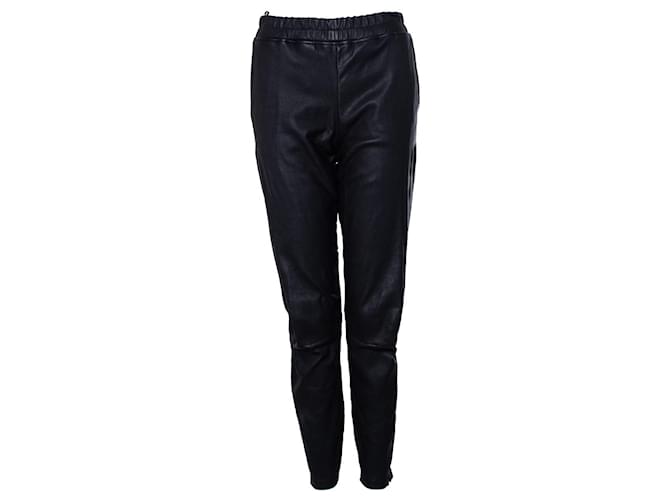 Autre Marque Pauw, Black leather trousers  ref.1082804