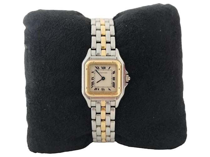 Cartier Panthère PM watch in yellow gold and steel Golden  ref.1082971