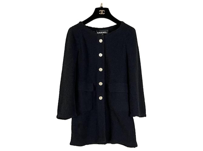 Chanel New Paris / Greece Black Tweed Jacket  ref.1082983