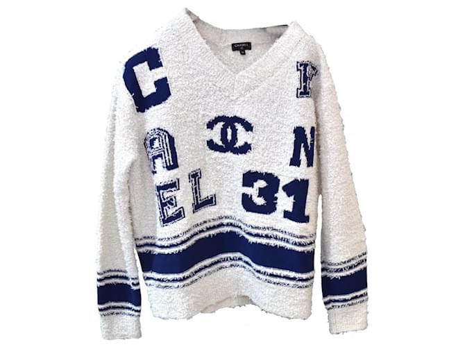 Chanel W/TAG Blue Beige Cotton  ref.1083013