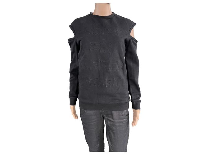 Philipp Plein Strickpullover aus Baumwolle Schwarz