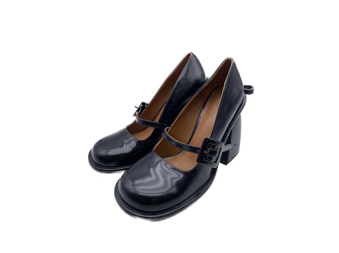 Autre Marque SHUSHU/TONG  Heels T.eu 37 leather Black  ref.1083331