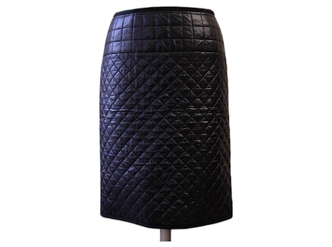 Paule Ka mid-length skirt Black Nylon  ref.1083356