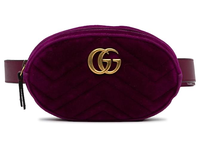 Gucci velvet purple on sale bag