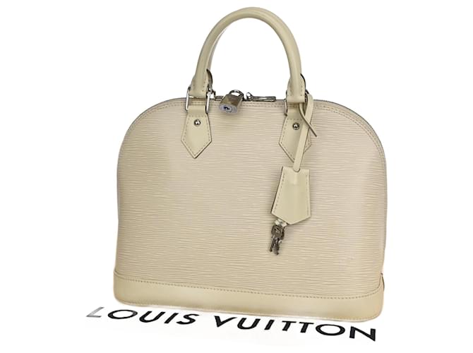 Louis Vuitton Alma Bege Couro  ref.1083478