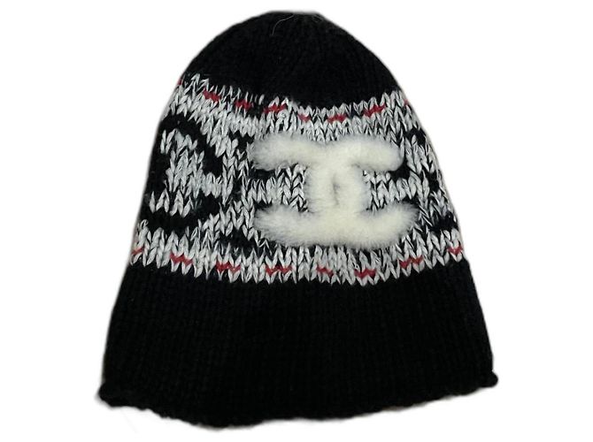 Chanel Hats Black White Red
