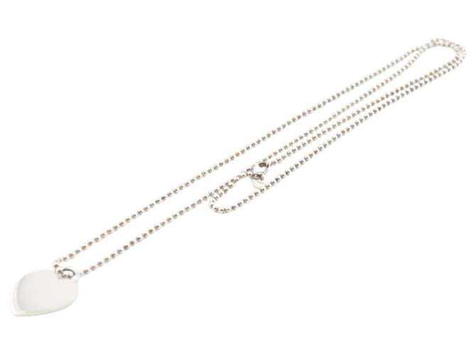 Tiffany & Co Etiqueta de corazón Plata Plata  ref.1083592