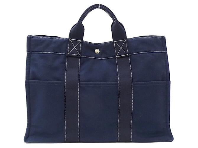 Hermès Toto Navy blue Cloth  ref.1083705