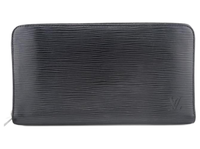 Louis Vuitton Zippy Organizer Black Leather  ref.1083717