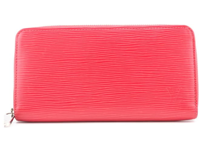 Louis Vuitton Zippy Organiser Pink Leder  ref.1083900