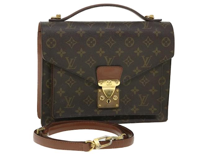 Louis Vuitton Monogram Monceau 28 Hand Bag 2way M51185 LV Auth 54233 Cloth  ref.1083979