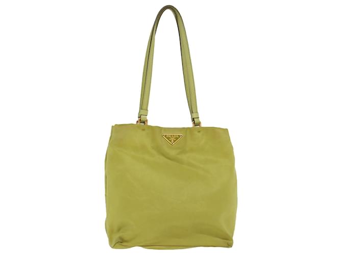 Prada Tote Bag Nylon Green Auth 54551 Verde  ref.1084040