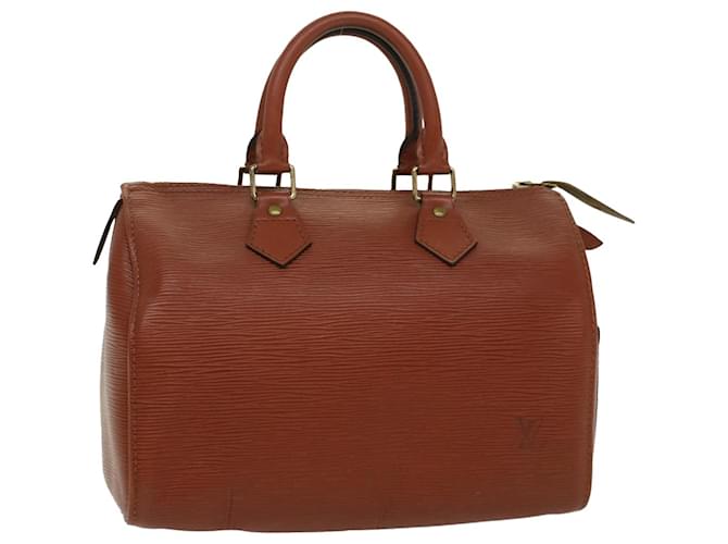 Louis Vuitton Epi Speedy 25 Hand Bag Brown M43013 LV Auth bs8525 Leather  ref.1084046