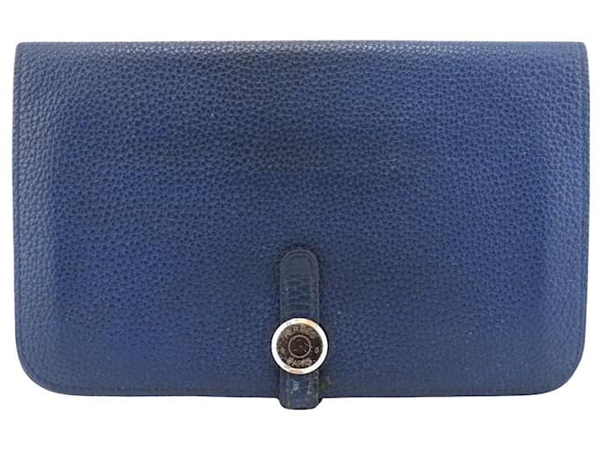 Hermès Dogon Navy blue Leather  ref.1084082