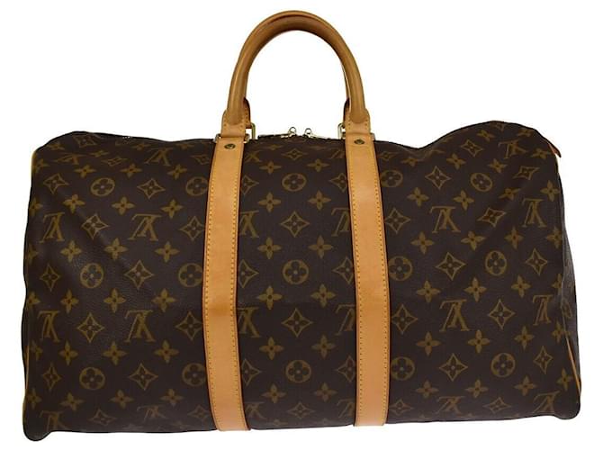 Louis Vuitton Keepall 45 Brown Cloth  ref.1084137