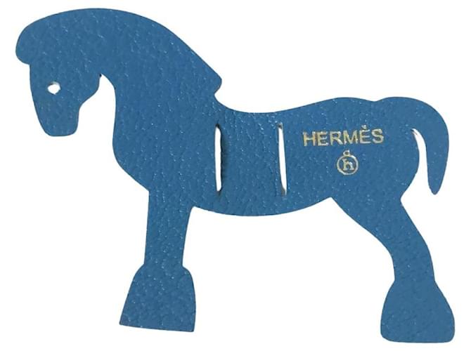 Hermès HERMES Petit H Blue Leather  ref.1084258