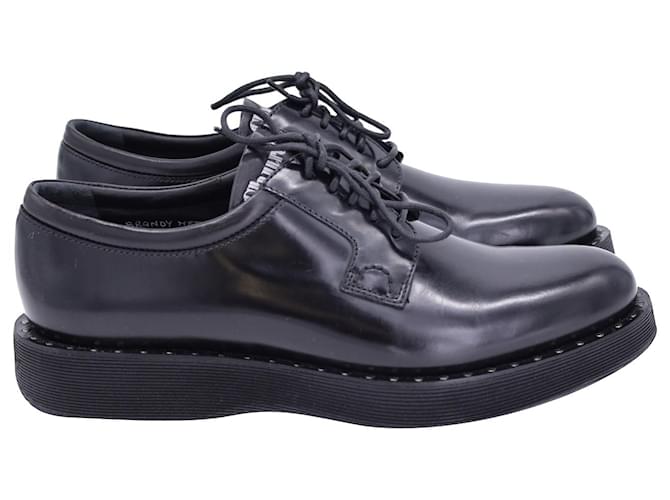 Church's Brandy Met Derby Shoes in Black Calfskin Leather Pony-style calfskin  ref.1084352