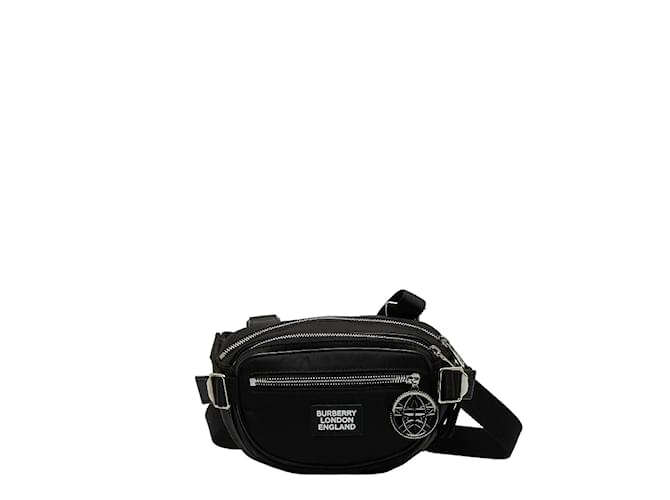 Burberry Nylon Cannon Pack Body Bag Sac ceinture en toile 8028242 In excellent condition Noir  ref.1084426