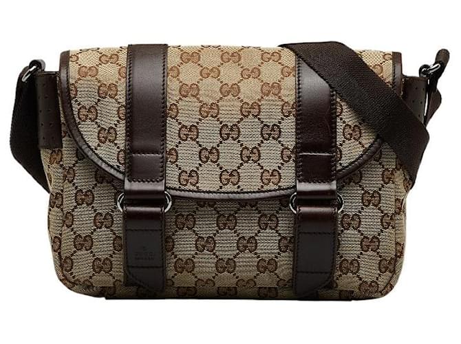 Brown gucci crossbody outlet bag