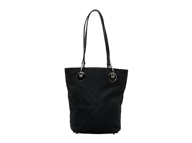 Gucci GG Canvas Eclipse Tote Bag 120840 Black Cloth  ref.1084458