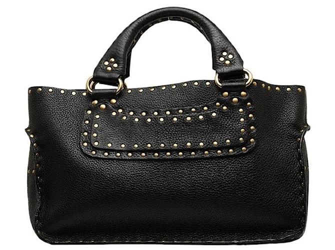 Céline Leather Boogie Handbag Black Pony-style calfskin  ref.1084530