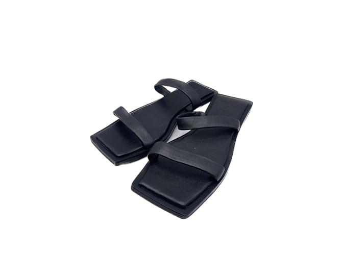 Autre Marque ST AGNI  Sandals T.eu 38 leather Black  ref.1084571