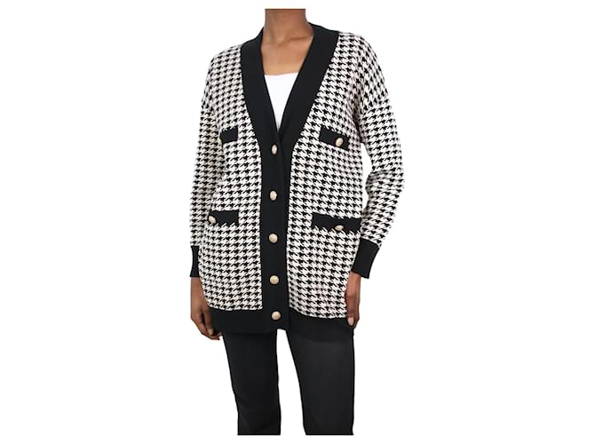 Sandro Seconde Sandro Veste Pied De Poule Sandro Cardigan à Poche