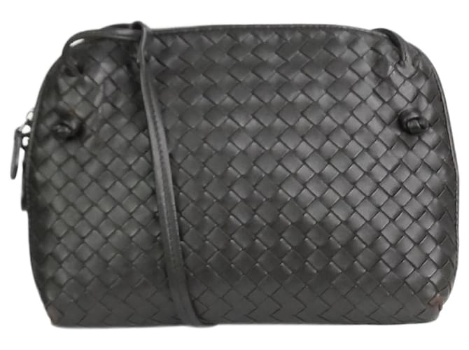 Bottega Veneta Brown Intrecciato leather shoulder bag  ref.1084592