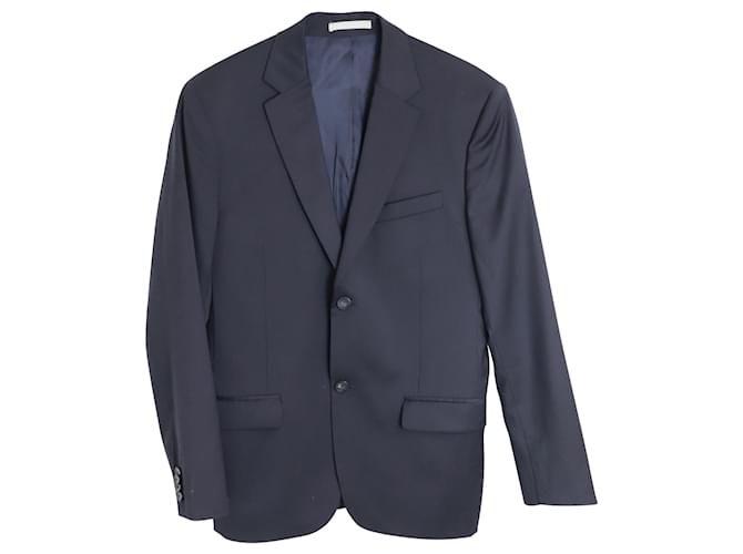 Kenzo Pin Stripe Tailored Blazer in Gray Wool Grey  ref.1084959