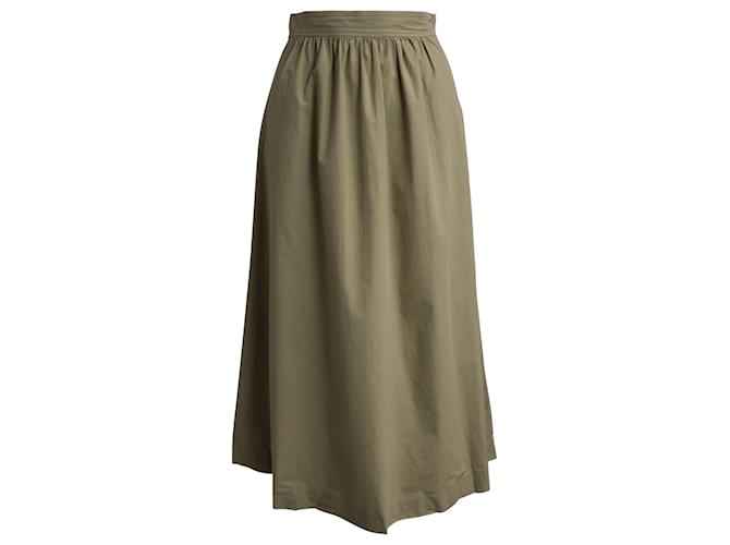 Apc a.P.C. Ravena Midi Skirt in Camel Cotton Yellow  ref.1084964