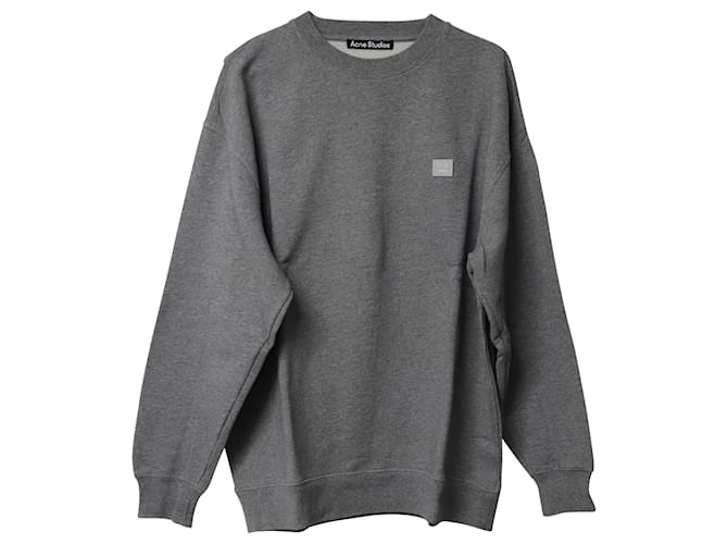 Acne Studios Rundhals-Sweatshirt aus grauer Baumwolle  ref.1085054