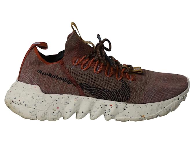 Nike Space Hippie 01 Sapatos em malha de nylon Redstone Vermelho Poliamida  ref.1085060
